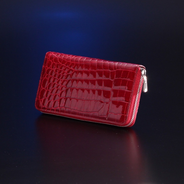 S By Zone クロコダイル本革財布 SZ-WH233 CHERRY