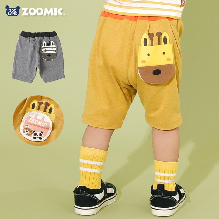 キリンさん/シマウマさんモチーフハーフパンツ【ZOOMICズーミック】