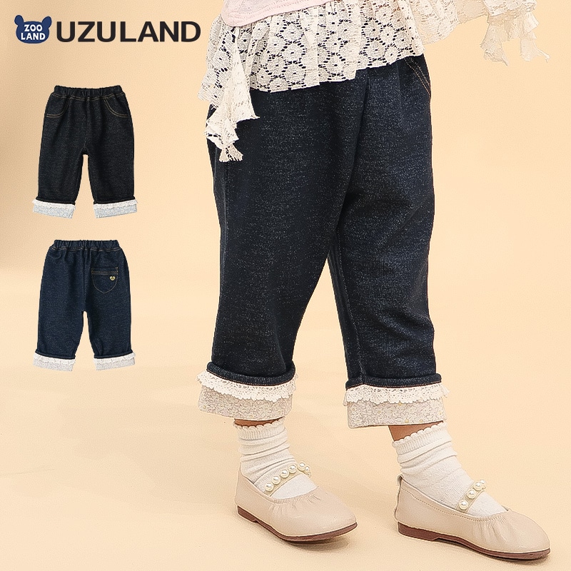 小花柄ロールアップ7分丈パンツ【Uzulandウズランド】