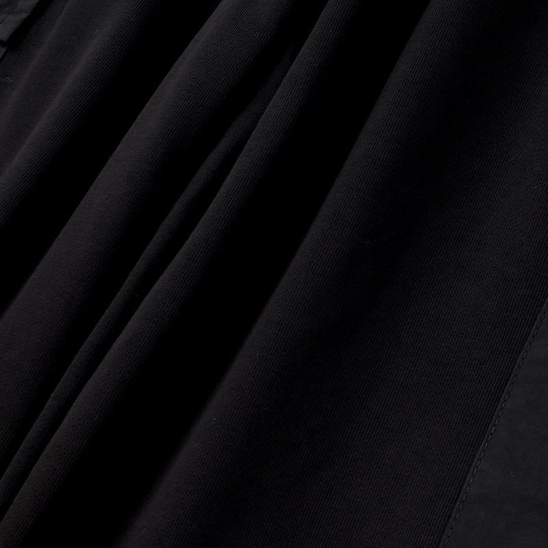 ジョガーパンツ カーゴパンツ 子供服 男の子 女の子 小学生 中学生 ファッション キッズ ジュニア パンツ 長ズボン ロングパンツ ポケット付き 裾リブ 異素材 切替 ストリート スケート 大人っぽい ダンス スポーツ ブラック 杢グレー 130 140 150 160 秋服