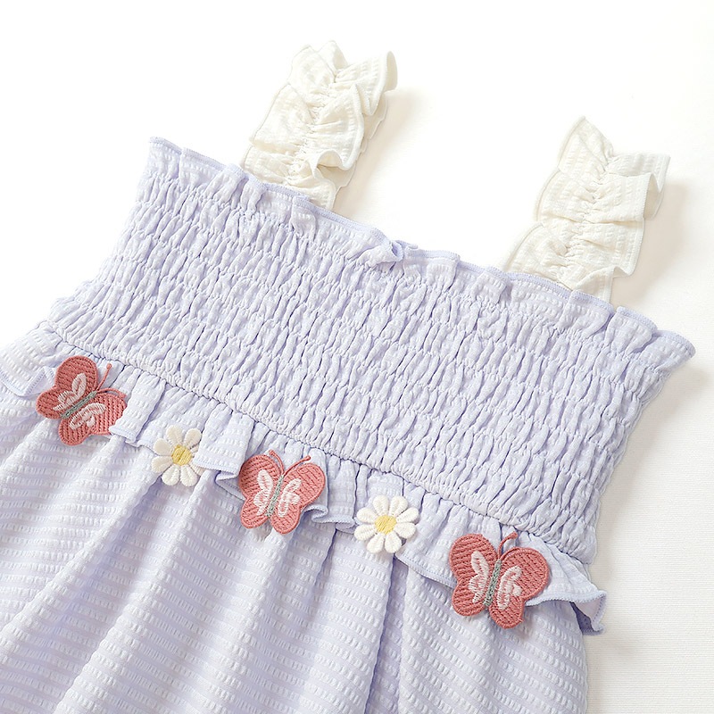 ちょうちょ刺繍セパレート水着｜UPF50+・裏地付きで安心