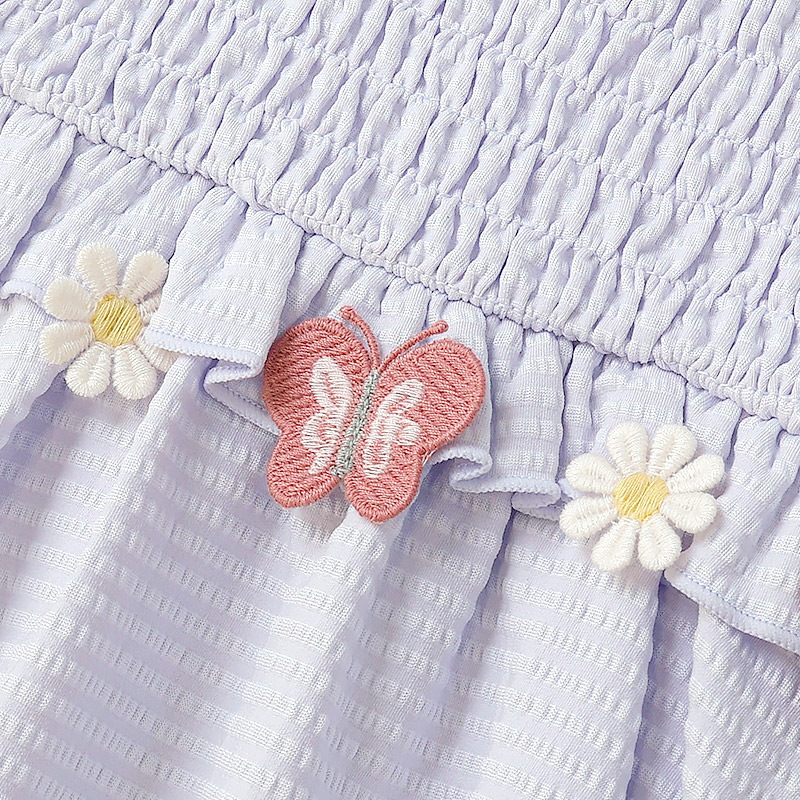 ちょうちょ刺繍セパレート水着｜UPF50+・裏地付きで安心