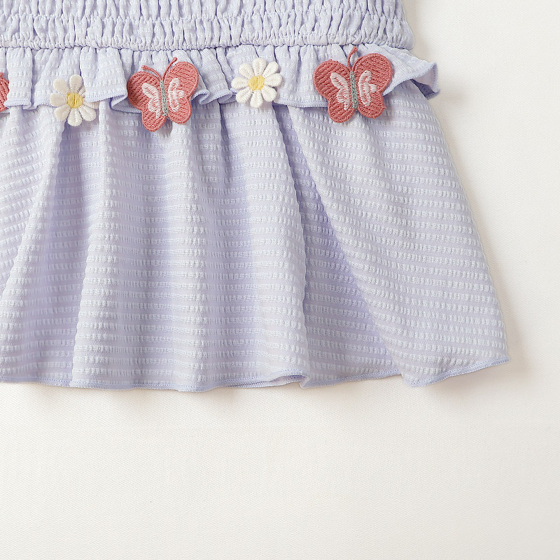 ちょうちょ刺繍セパレート水着｜UPF50+・裏地付きで安心