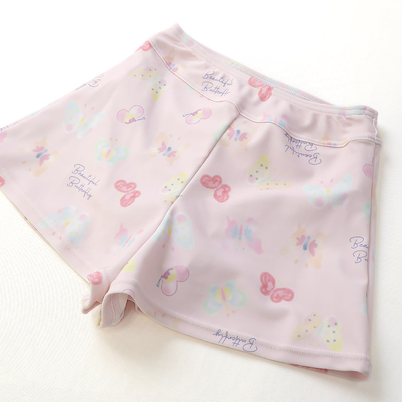 ちょうちょ刺繍セパレート水着｜UPF50+・裏地付きで安心
