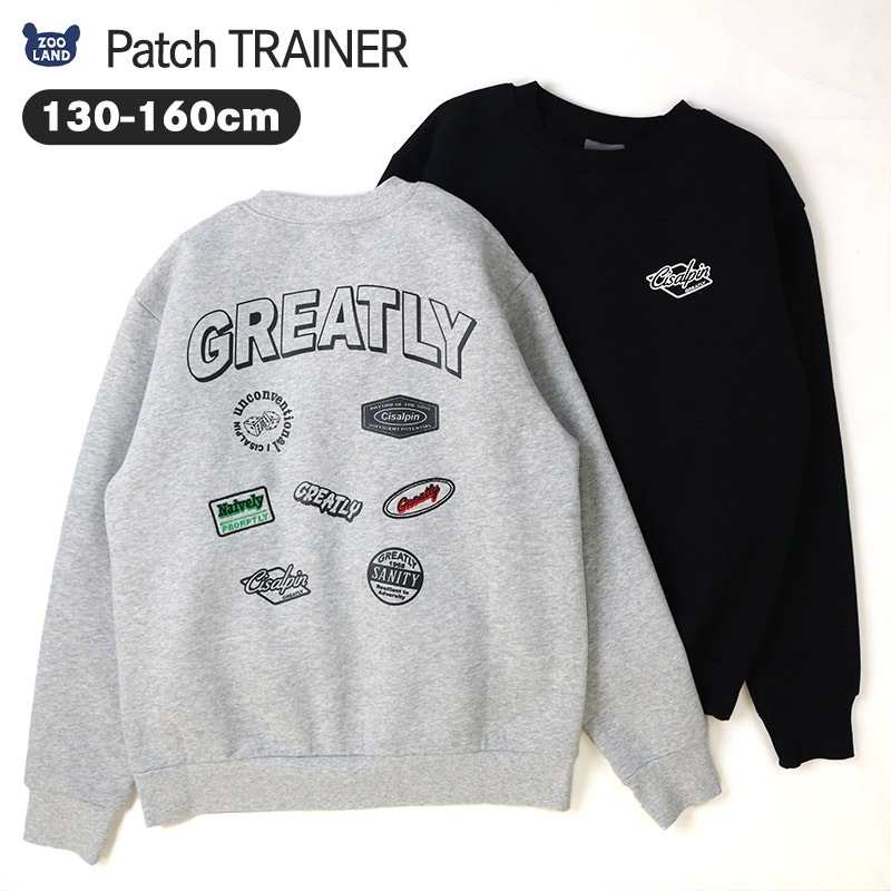 トレーナー スウェット 裏起毛 起毛あり 子供服 男の子 小学生 中学生 ファッション キッズ ジュニア トップス 長袖 ワッペン トレーナー 女の子 カットソー ストリート スケート スケーター シンプル 大人っぽい ダンス スポーツ 130 140 150 160 冬服