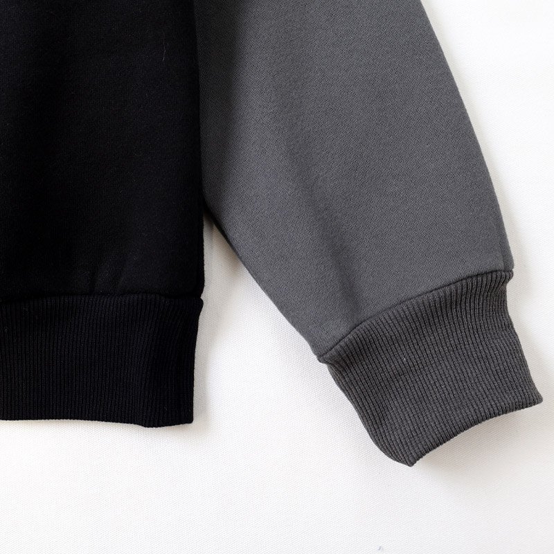 トレーナー スウェット 裏起毛 起毛あり 子供服 男の子 小学生 中学生 ファッション キッズ ジュニア トップス 長袖 レイヤード風 フェイクレイヤード プリント 女の子 カットソー ストリート スケート スケーター 大人っぽい ダンス スポーツ 130 140 150 160 冬服