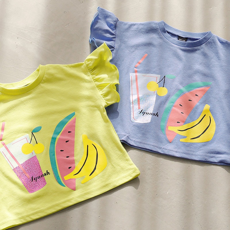 キラキラジュース半袖Tシャツ【GrinLab グリンラボ】|80-130cm