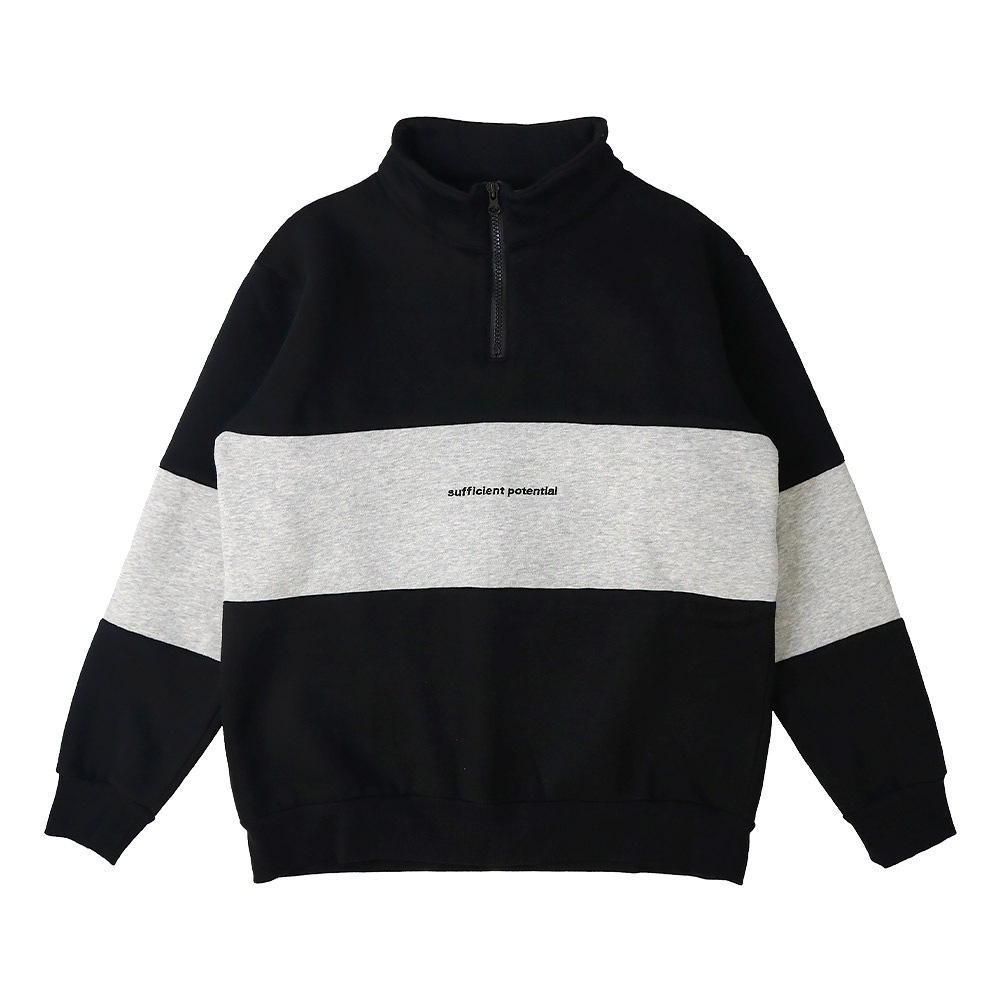 トレーナー スウェット ハーフジップ 刺繍 切替 裏起毛 起毛あり 子供服 男の子 小学生 中学生 ファッション キッズ ジュニア トップス 長袖 プルオーバー 女の子 カットソー ストリート スケート スケーター シンプル 大人っぽい ダンス スポーツ 130 140 150 160 冬服