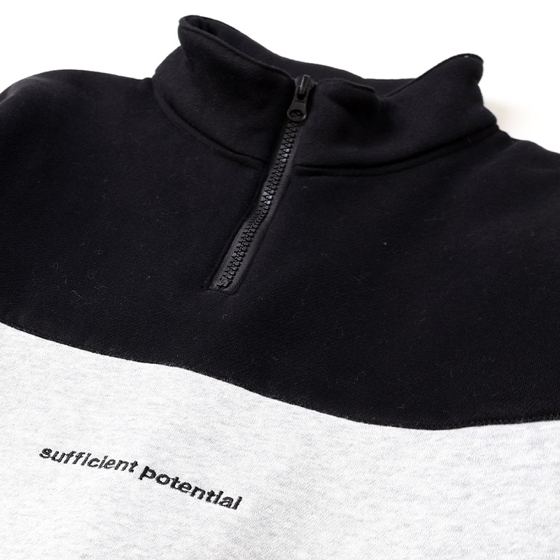 トレーナー スウェット ハーフジップ 刺繍 切替 裏起毛 起毛あり 子供服 男の子 小学生 中学生 ファッション キッズ ジュニア トップス 長袖 プルオーバー 女の子 カットソー ストリート スケート スケーター シンプル 大人っぽい ダンス スポーツ 130 140 150 160 冬服