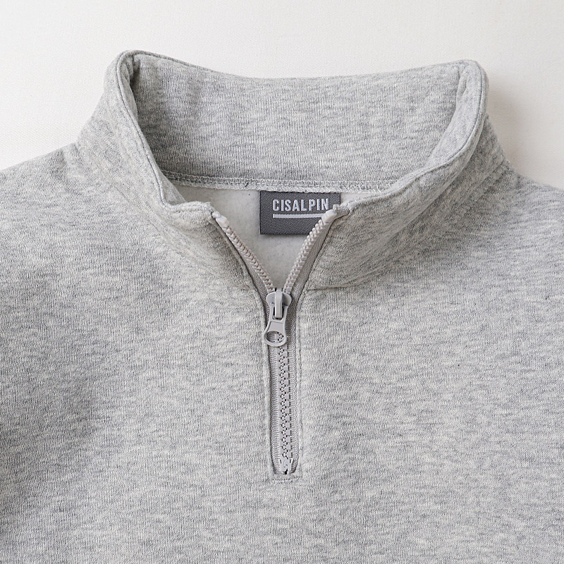 トレーナー スウェット ハーフジップ 刺繍 切替 裏起毛 起毛あり 子供服 男の子 小学生 中学生 ファッション キッズ ジュニア トップス 長袖 プルオーバー 女の子 カットソー ストリート スケート スケーター シンプル 大人っぽい ダンス スポーツ 130 140 150 160 冬服