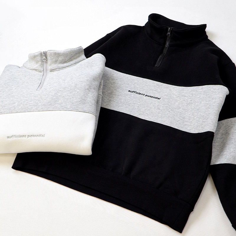 トレーナー スウェット ハーフジップ 刺繍 切替 裏起毛 起毛あり 子供服 男の子 小学生 中学生 ファッション キッズ ジュニア トップス 長袖 プルオーバー 女の子 カットソー ストリート スケート スケーター シンプル 大人っぽい ダンス スポーツ 130 140 150 160 冬服