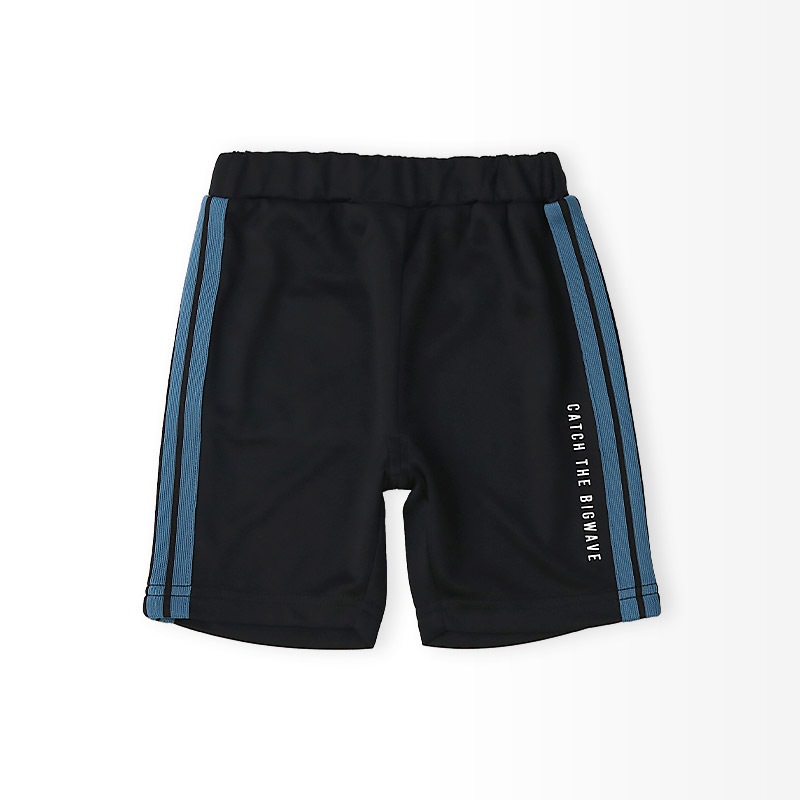 キッズ 5分丈パンツ メッシュ ハーフパンツ 男の子 女の子 接触冷感 涼しい イージーパンツ 【GrinLab グリンラボ】 ベビー ズボン ボトムス 短パン ライン入り ストレッチ 伸縮 ウエストゴム サーフ ストリート ダンス プリント 男児 女児 80 90 95 100 110 120 130