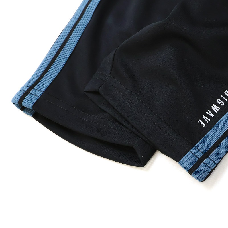 キッズ 5分丈パンツ メッシュ ハーフパンツ 男の子 女の子 接触冷感 涼しい イージーパンツ 【GrinLab グリンラボ】 ベビー ズボン ボトムス 短パン ライン入り ストレッチ 伸縮 ウエストゴム サーフ ストリート ダンス プリント 男児 女児 80 90 95 100 110 120 130