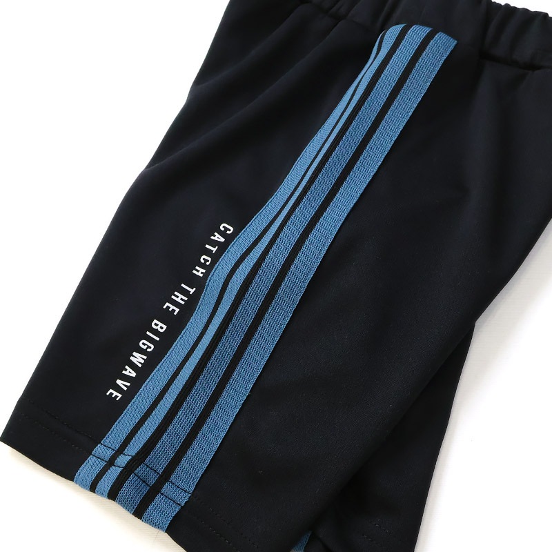 キッズ 5分丈パンツ メッシュ ハーフパンツ 男の子 女の子 接触冷感 涼しい イージーパンツ 【GrinLab グリンラボ】 ベビー ズボン ボトムス 短パン ライン入り ストレッチ 伸縮 ウエストゴム サーフ ストリート ダンス プリント 男児 女児 80 90 95 100 110 120 130