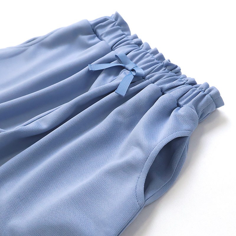 キッズ キュロット ショートパンツ メッシュ 女の子 接触冷感 涼しい イージーパンツ 【GrinLab グリンラボ】 ベビー ハーフパンツ ズボン ボトムス 短パン リボン ショーツ フリル裾 ショーパン 伸縮 ウエストゴム ストレッチ 女児 80 90 95 100 110 120 130