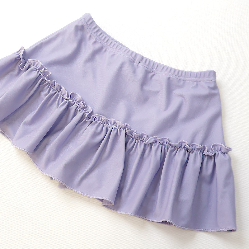 UVカット 小花柄シャーリングセパレート水着｜100-130cm