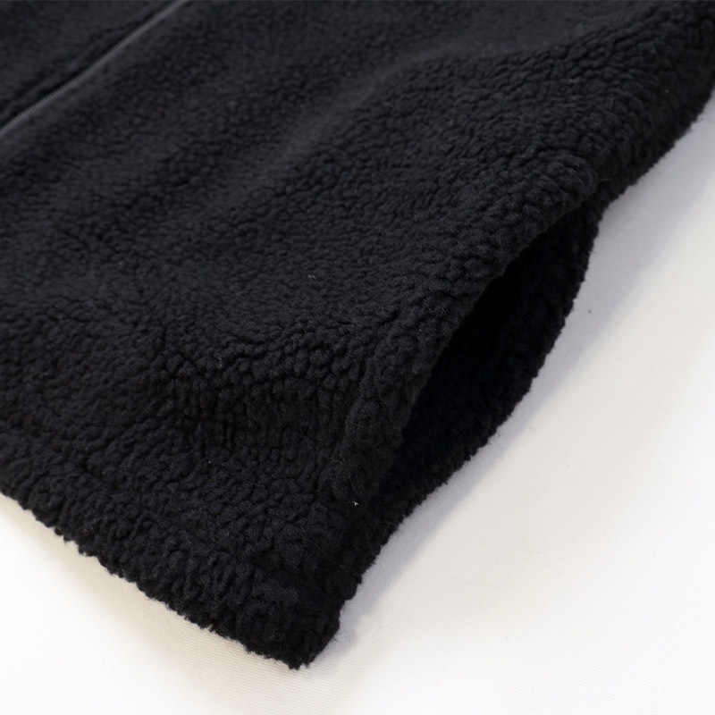 ボアジャケット 裏地付き ナイロン切替 子供服 男の子 小学生 中学生 ファッション キッズ ジュニア 長袖 ブルゾン フルジップ アウター ウインドブレーカー 防寒着 女の子 配色 アウトドア ストリート スケーター スケート 大人っぽい ダンス 130 冬服