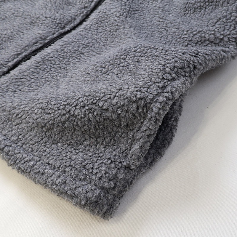 ボアジャケット 裏地付き ナイロン切替 子供服 男の子 小学生 中学生 ファッション キッズ ジュニア 長袖 ブルゾン フルジップ アウター ウインドブレーカー 防寒着 女の子 配色 アウトドア ストリート スケーター スケート 大人っぽい ダンス 130 冬服