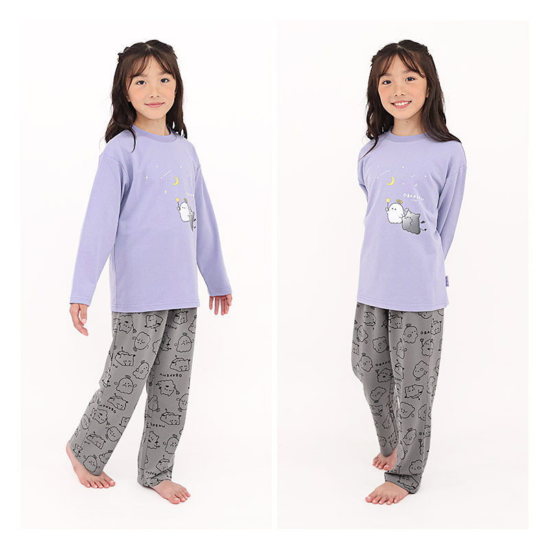 パジャマ キッズ オバケーヌ 長袖 子供 ルームウェア 女の子 ガールズ
