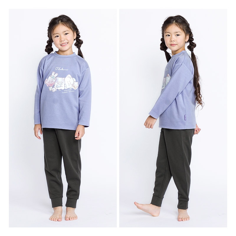 パジャマ キッズ オバケーヌ 長袖 子供 ルームウェア 女の子 ガールズ
