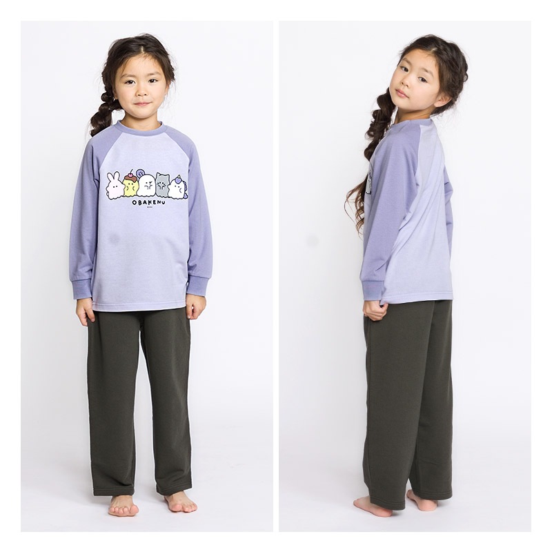 パジャマ キッズ オバケーヌ 長袖 子供 ルームウェア 女の子 ガールズ