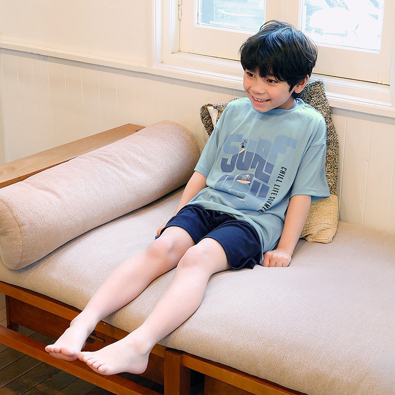 接触冷感 パジャマ Tシャツ＆ハーフパンツ【GrinLab グリンラボ】｜110-160cm