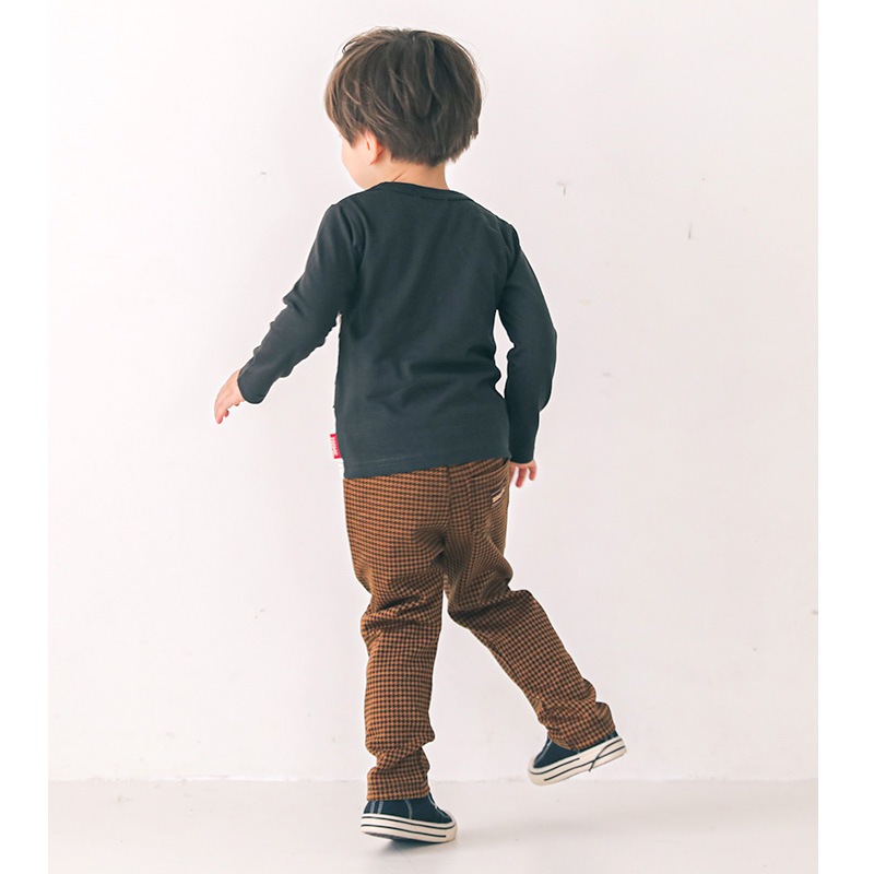 子供服 ロンT トップス 男の子 ズーミック チョコレート プリント 天竺 長袖 Tシャツ ( 80-130cm)【 ZOOMIC 】 キッズ ベビー くま パンダ かわいい おしゃれ 秋物 ブランド 80cm 90cm 95cm 100cm 110cm 120cm 130cm