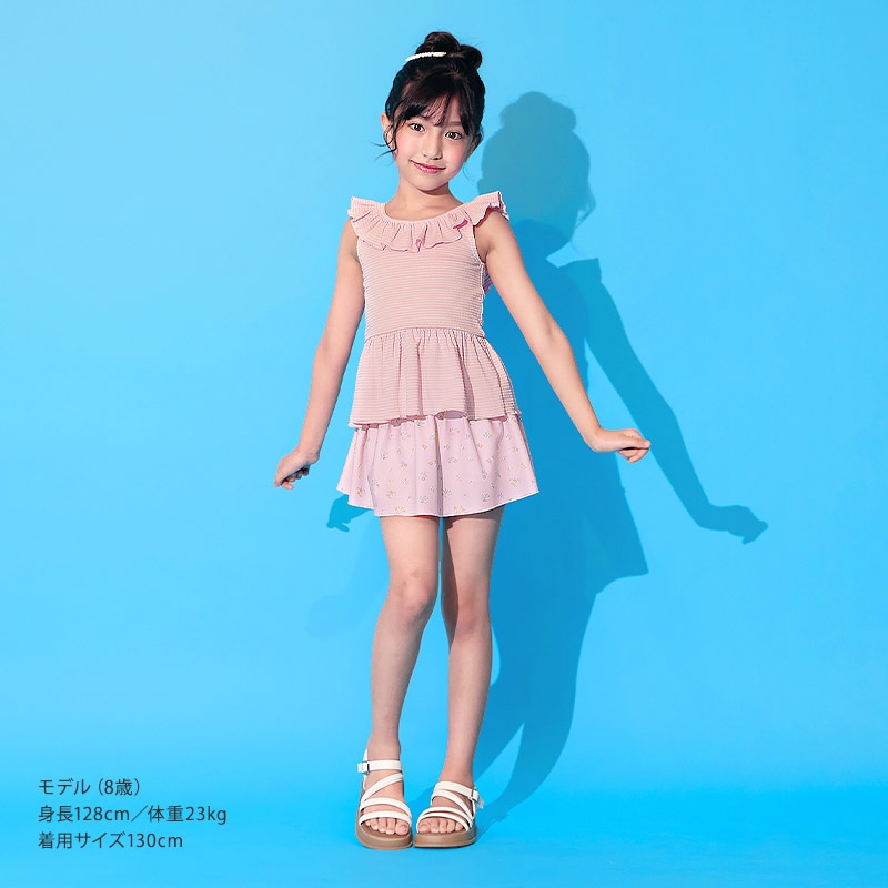 女の子セパレート水着｜UPF50+・体型カバー・裏地付きで安心の1枚