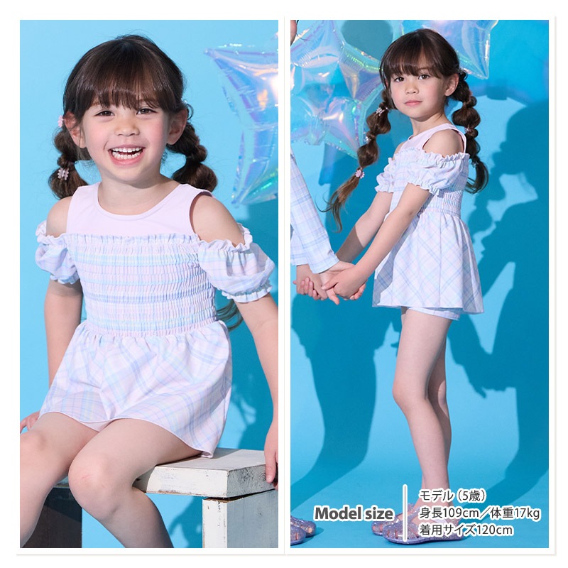 子供 水着 女の子 セパレート水着 2点セット キッズ UV加工 UPF50+ ( 100-130cm ) スイムウェア 子供水着 キッズ水着 フリル リボン レース 花 かわいい プール スイミング スクール 夏 レジャー 100cm 110cm 120cm 130cm 海 海水浴 イチゴ 苺 いちご