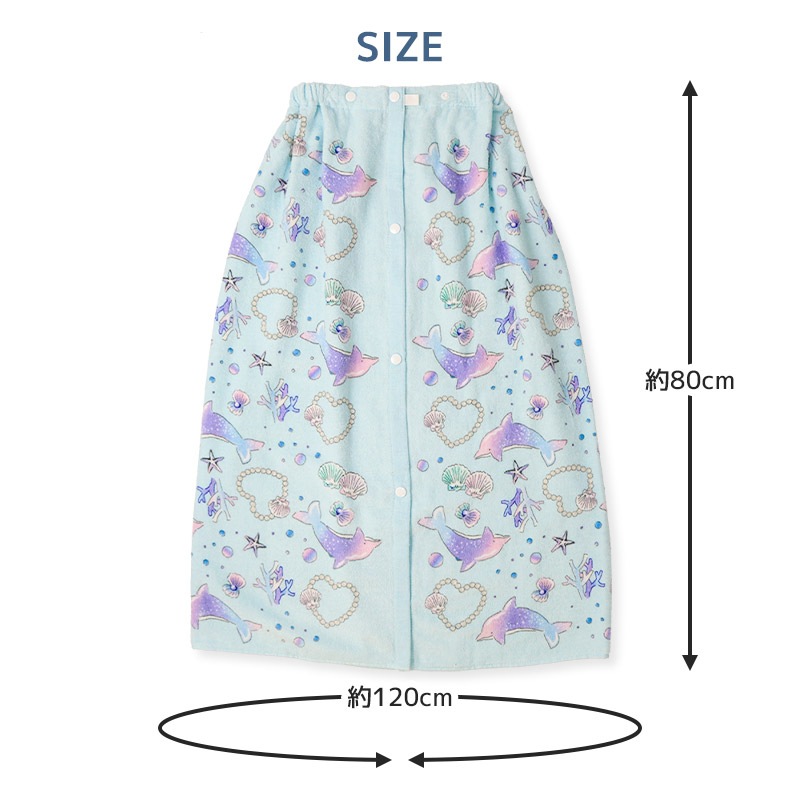 オラ♡フッ♡ 女の子衣類120～140センチ ヒオリエ キッズラップタオル ガーゼ スイーツ柄 サーカス柄 電車柄