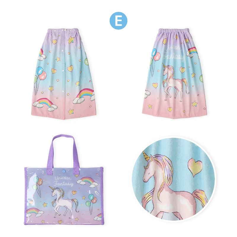 【送料無料】 ラップタオル 80cm プールバッグ 2点セット スイムセット キッズ 女の子 子供 ガールズ 巻きタオル プールタオル 80cm x 120cm スイムバッグ A4サイズ スイミングバッグ ビニールバッグ 水遊び 海 川 夏 温泉 海水浴 アウトドア プール バスタオル スイミング