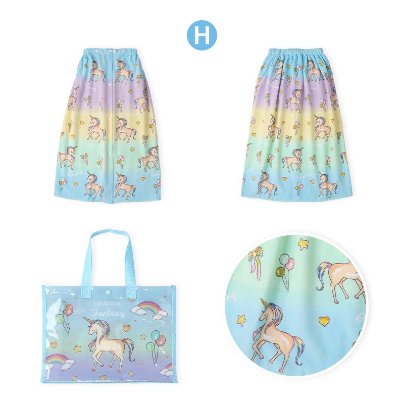 【送料無料】 ラップタオル 80cm プールバッグ 2点セット スイムセット キッズ 女の子 子供 ガールズ 巻きタオル プールタオル 80cm x 120cm スイムバッグ A4サイズ スイミングバッグ ビニールバッグ 水遊び 海 川 夏 温泉 海水浴 アウトドア プール バスタオル スイミング