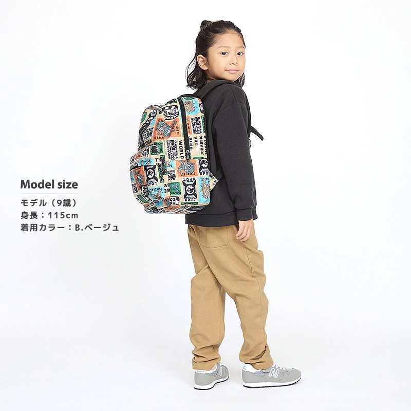 キッズ リュック リュックサック 男の子 女の子 撥水加工 14L ( 35cm x 26cm x 14cm ) ZOOMIC ズーミック 動物 アニマル くま パンダ 恐竜 ダイナソー 鞄 かばん カバン バッグ バックパック ポケット アウトドア お出掛け 子供服 子供用 通園 通学 遠足 旅行 軽量 大容量