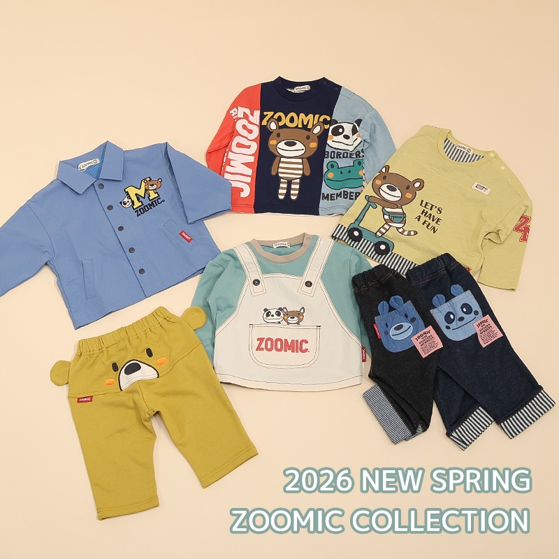 スクータープリント長袖Tシャツ【ZOOMICズーミック】