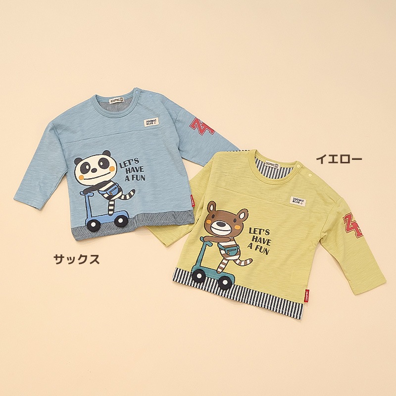 スクータープリント長袖Tシャツ【ZOOMICズーミック】 | | ALL ITEMS