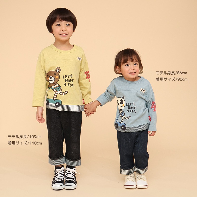 スクータープリント長袖Tシャツ【ZOOMICズーミック】