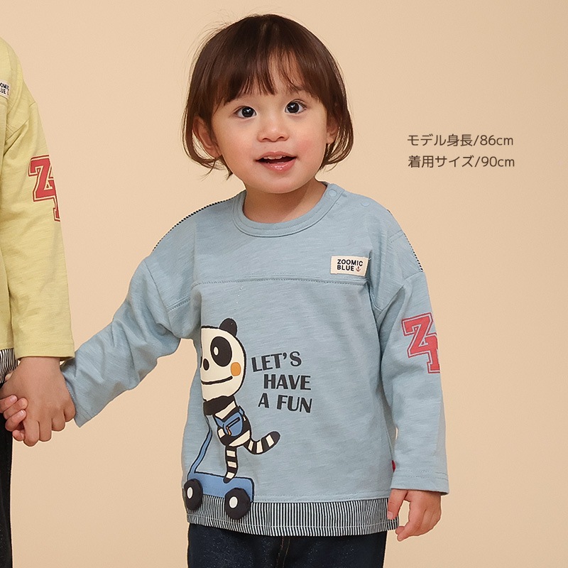 スクータープリント長袖Tシャツ【ZOOMICズーミック】