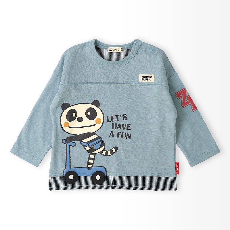 スクータープリント長袖Tシャツ【ZOOMICズーミック】