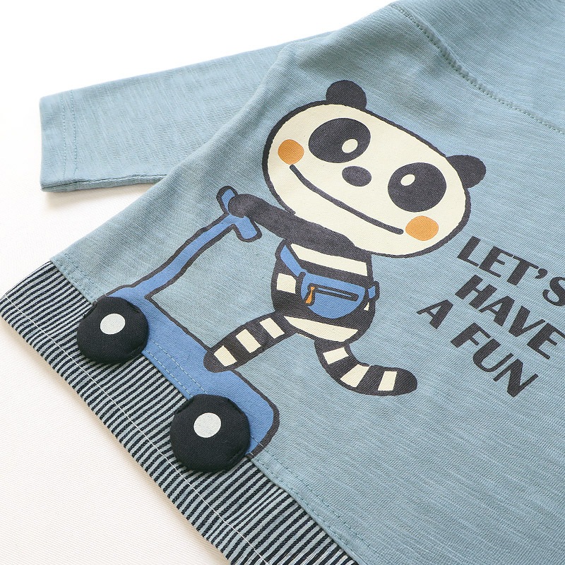 スクータープリント長袖Tシャツ【ZOOMICズーミック】