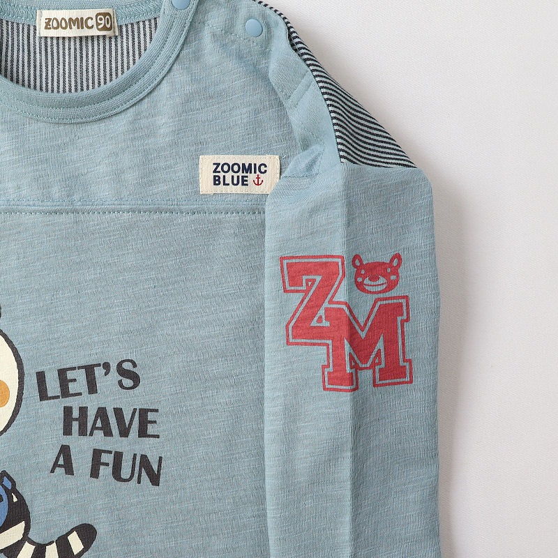 スクータープリント長袖Tシャツ【ZOOMICズーミック】
