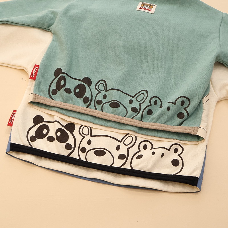 エプロン重ね着風トレーナー【ZOOMICズーミック】