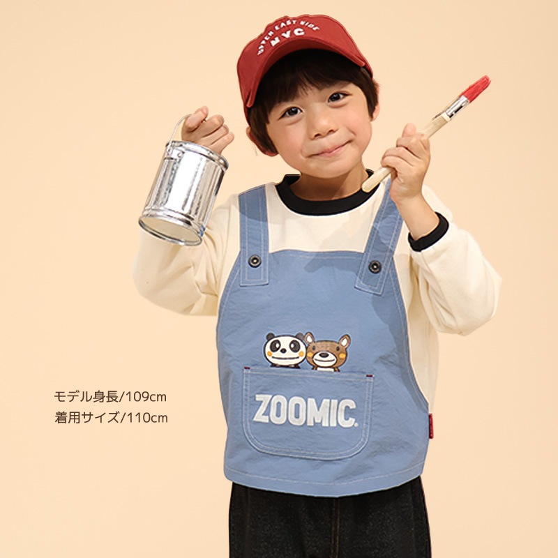 エプロン重ね着風トレーナー【ZOOMICズーミック】