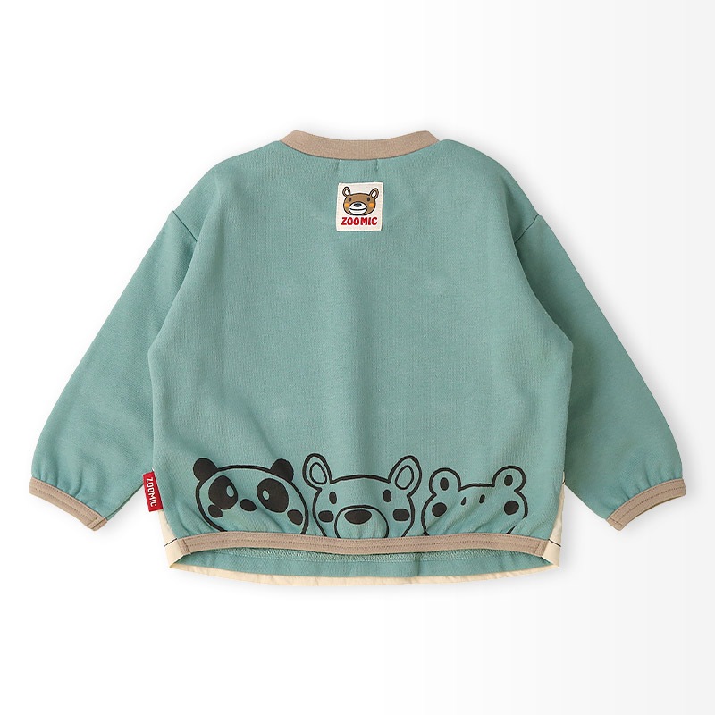 エプロン重ね着風トレーナー【ZOOMICズーミック】