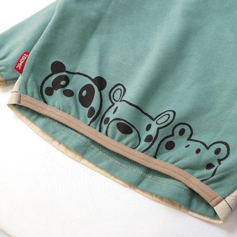 エプロン重ね着風トレーナー【ZOOMICズーミック】