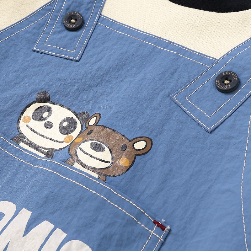 エプロン重ね着風トレーナー【ZOOMICズーミック】