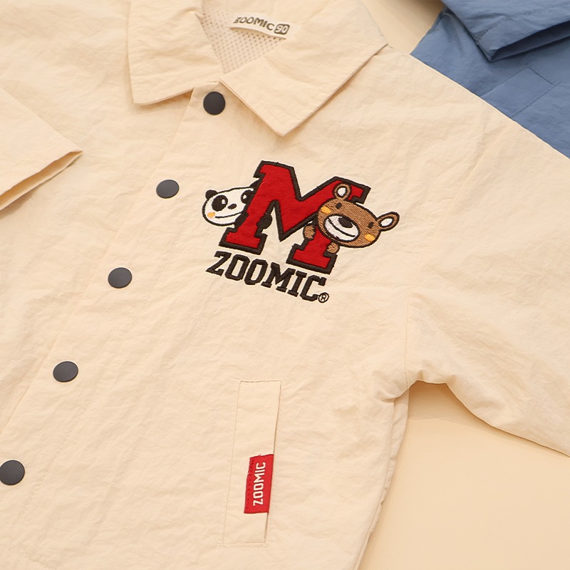 アップリケ刺繍コーチジャケット【ZOOMICズーミック】