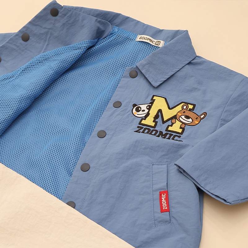 アップリケ刺繍コーチジャケット【ZOOMICズーミック】