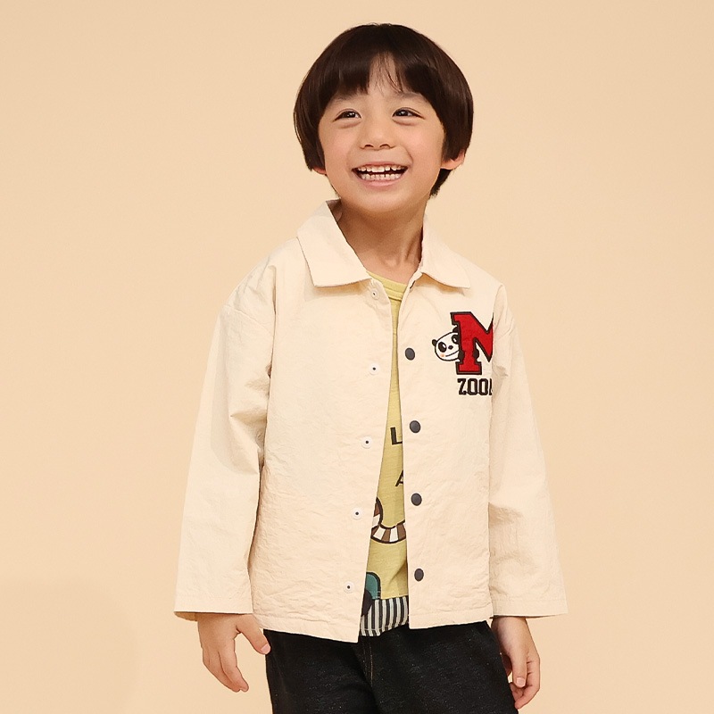 アップリケ刺繍コーチジャケット【ZOOMICズーミック】