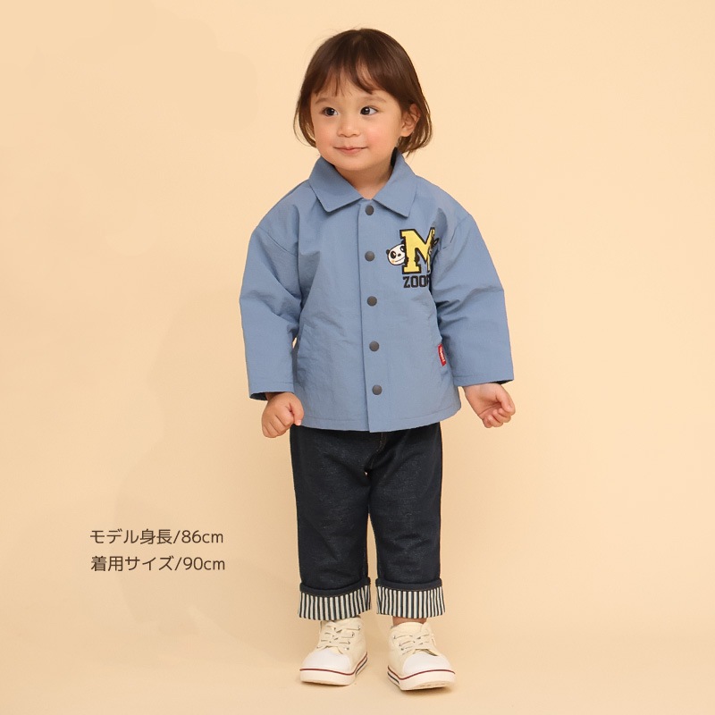 アップリケ刺繍コーチジャケット【ZOOMICズーミック】