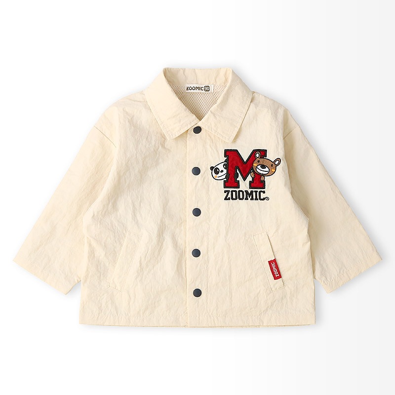 アップリケ刺繍コーチジャケット【ZOOMICズーミック】